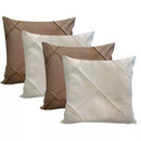Kit 04 Almofadas Cheias em  Suede Drapeada  45×45 cm